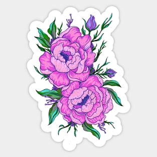 Flowers blooming (vertical) Sticker